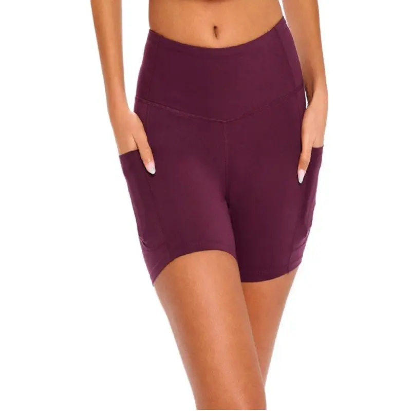 WOMEN'S HIGH WAIST YOGA SHORTS WITH TUMMY CONTROL (STYLE# 6270)