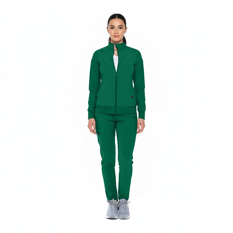 WOMEN'S PREMIUM STRETCH ZIPPERED WARM-UP JACKET (STYLE# 3101)