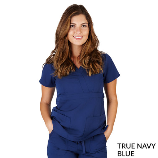 ULTRASOFT MOCK WRAP SCRUB TOP (STYLE# 8115)