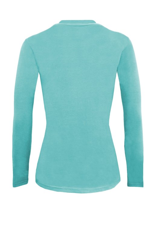 Aqua Blue tee uniform stretchy fit shaped cotton soft uniform Shirt