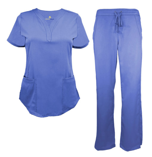 Ultrasoft Stretch Drop Neck 2 Pocket Scrub Set Style 8200 9200