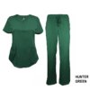 Green Scrub Set Drawstring Pant Shirt