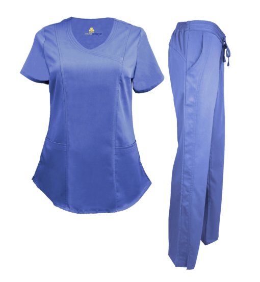 Ultrasoft Modern Fit Mock Wrap Scrub Set Style 8201 9200