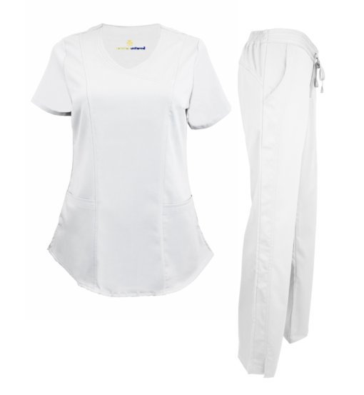 white pant suitable shirt