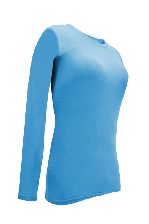 Water Blue t-shirt uniform stretchy cotton