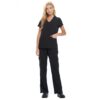 WOMEN'S COOL STRETCH V-NECK TOP AND CARGO PANT SET (STYLE# 8400-9400)