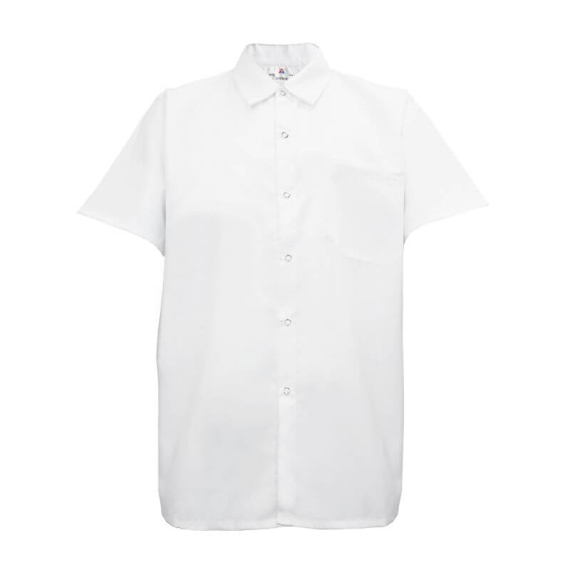 Men's Kitchen Basic Cook Shirt Short Sleeve - Natural Uniforms