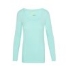 WOMEN'S LONG SLEEVE EXTRA WIDE SCOOP-NECK T-SHIRT UNDER SCRUB (STYLE# 7168)