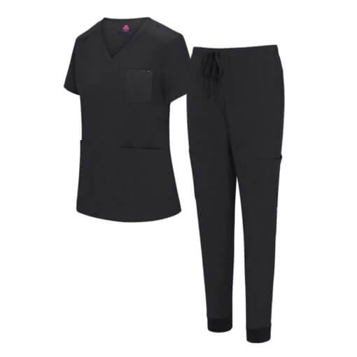 WOMENS 10 POCKET COOL STRETCH JOGGER SCRUB SET  (STYLE# 4889SET) NOW AVAILABLE IN PETITE