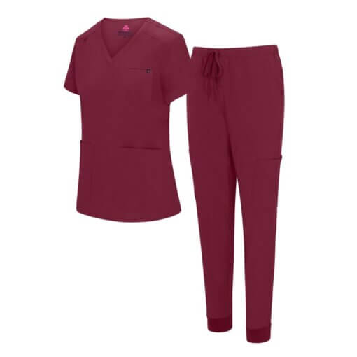 WOMENS 10 POCKET COOL STRETCH JOGGER SCRUB SET  (STYLE# 4889SET) NOW AVAILABLE IN PETITE - Image 2