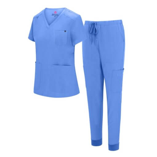 WOMENS 10 POCKET COOL STRETCH JOGGER SCRUB SET  (STYLE# 4889SET) NOW AVAILABLE IN PETITE - Image 3