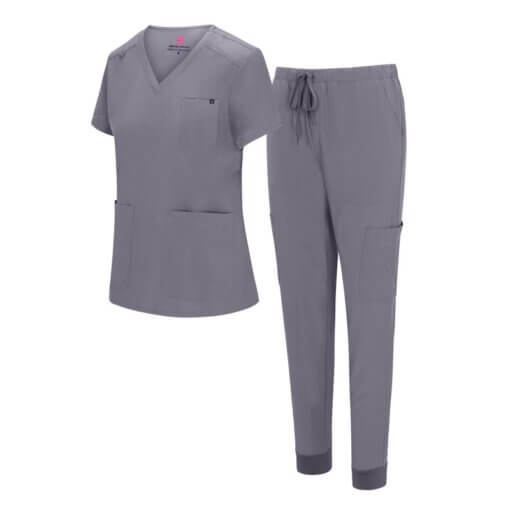 WOMENS 10 POCKET COOL STRETCH JOGGER SCRUB SET  (STYLE# 4889SET) NOW AVAILABLE IN PETITE - Image 4