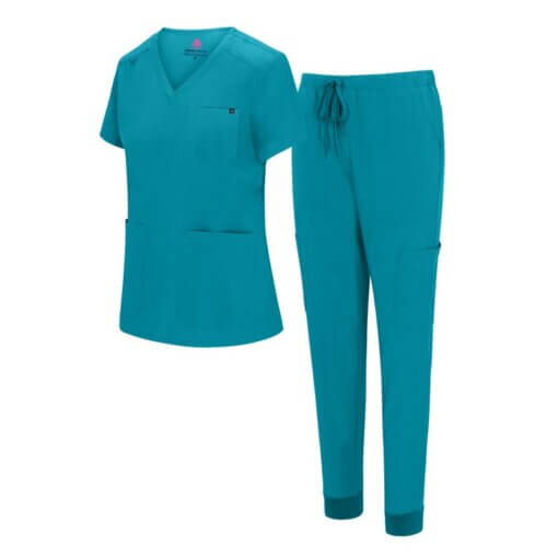 WOMENS 10 POCKET COOL STRETCH JOGGER SCRUB SET  (STYLE# 4889SET) NOW AVAILABLE IN PETITE - Image 12