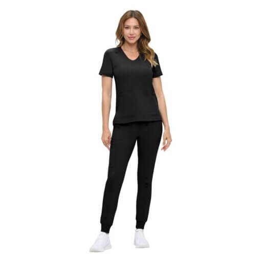 NATURAL UNIFORMS WOMENS ULTRA-SOFT LUXE STRETCH JOGGER SCRUB SET (STYLE 8103SET) NOW AVAILABLE IN PETITE