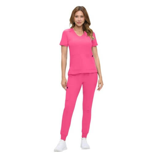 NATURAL UNIFORMS WOMENS ULTRA-SOFT LUXE STRETCH JOGGER SCRUB SET (STYLE 8103SET) NOW AVAILABLE IN PETITE - Image 8