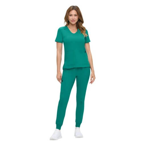 NATURAL UNIFORMS WOMENS ULTRA-SOFT LUXE STRETCH JOGGER SCRUB SET (STYLE 8103SET) NOW AVAILABLE IN PETITE - Image 12